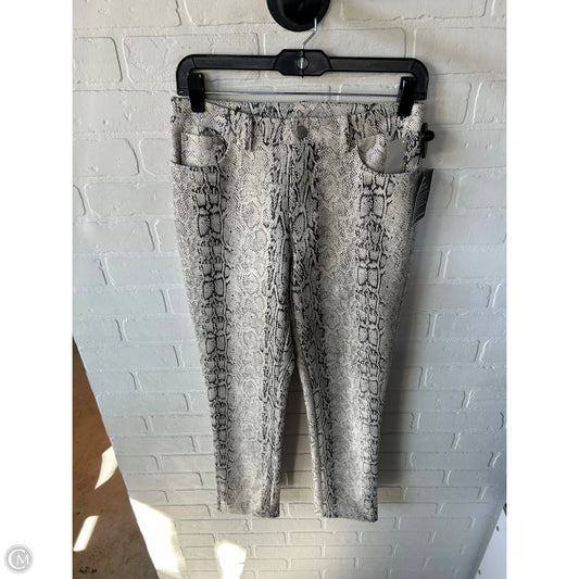 Jeans Straight By Boston Proper In Snakeskin Print, Size: 4