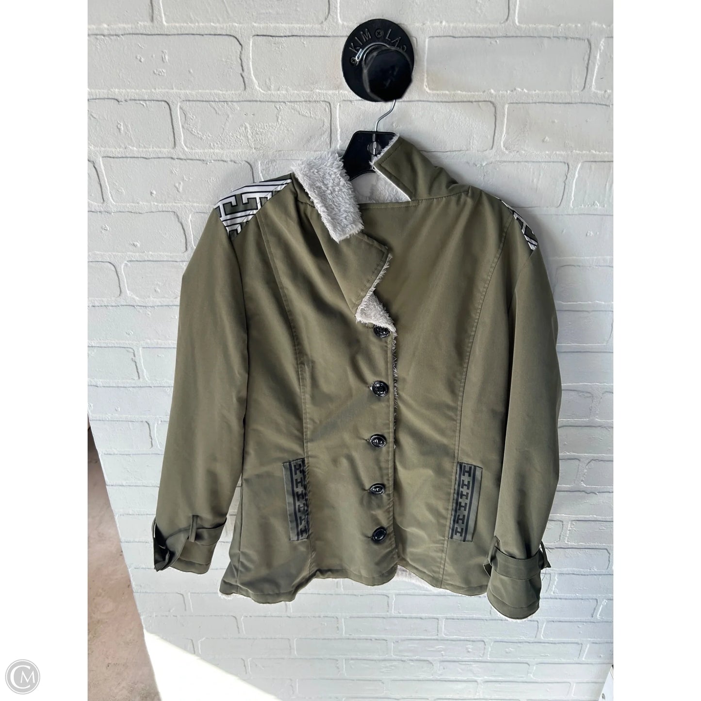 Jacket Other By Misslook In Green & White, Size: S