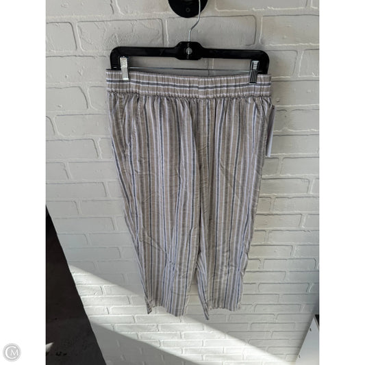 Pants Linen By Loft In Tan & White, Size: 8p