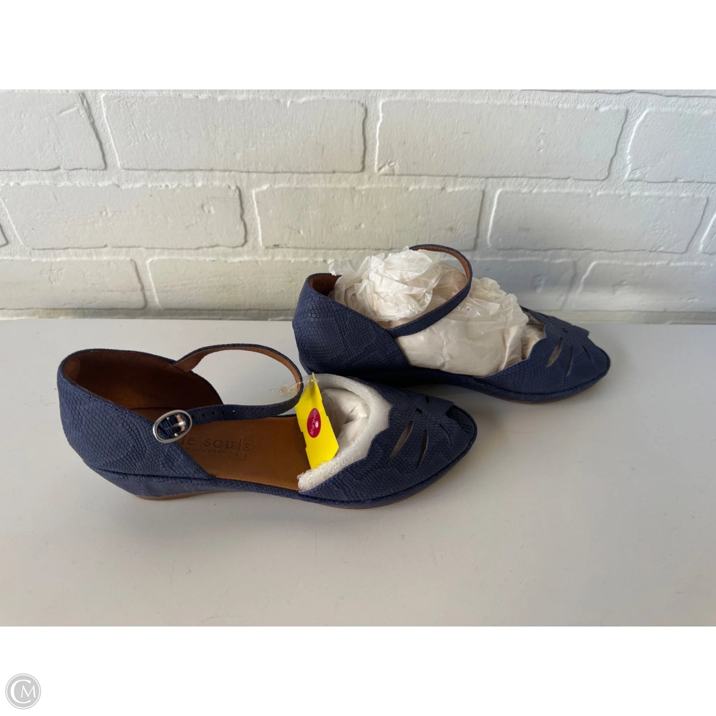 Sandals Flats By Gentle Souls In Blue, Size: 7