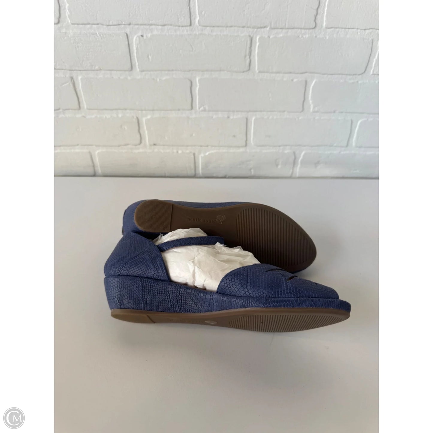 Sandals Flats By Gentle Souls In Blue, Size: 7