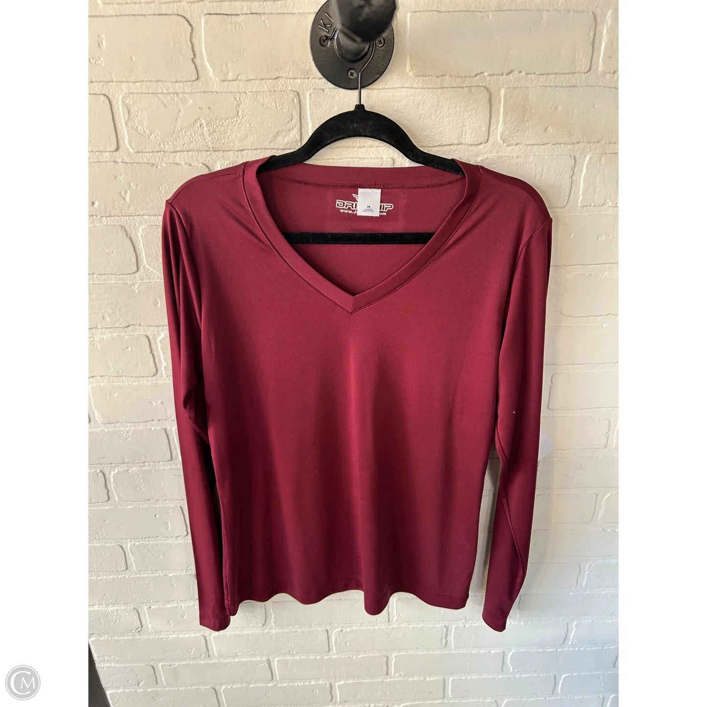 Athletic Top Long Sleeve Crewneck By Clothes Mentor In Red, Size: M