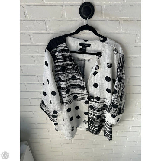 Blazer By Ali Miles In Black & White, Size: 3x