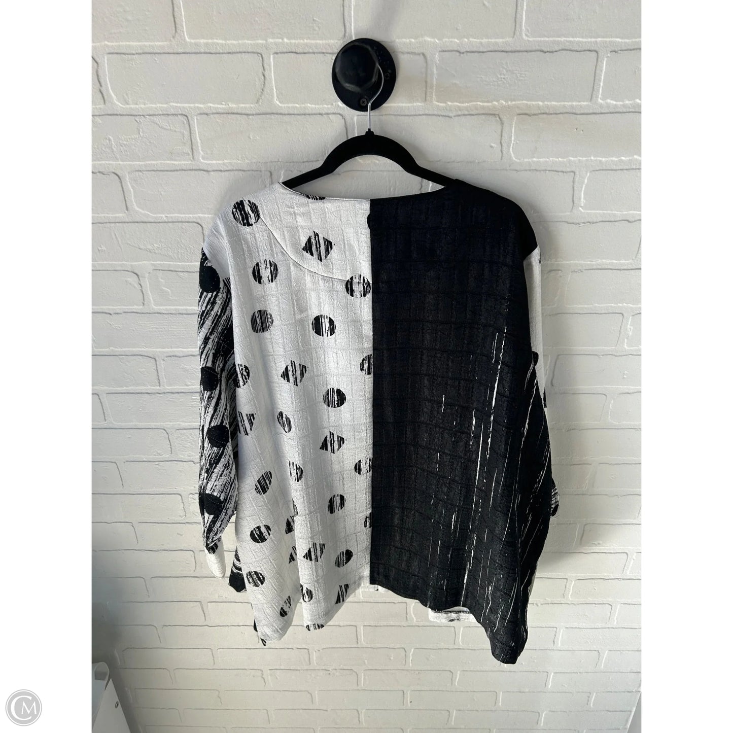 Blazer By Ali Miles In Black & White, Size: 3x