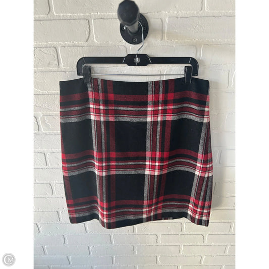 Skirt Mini & Short By Talbots In Black & Red, Size: 14