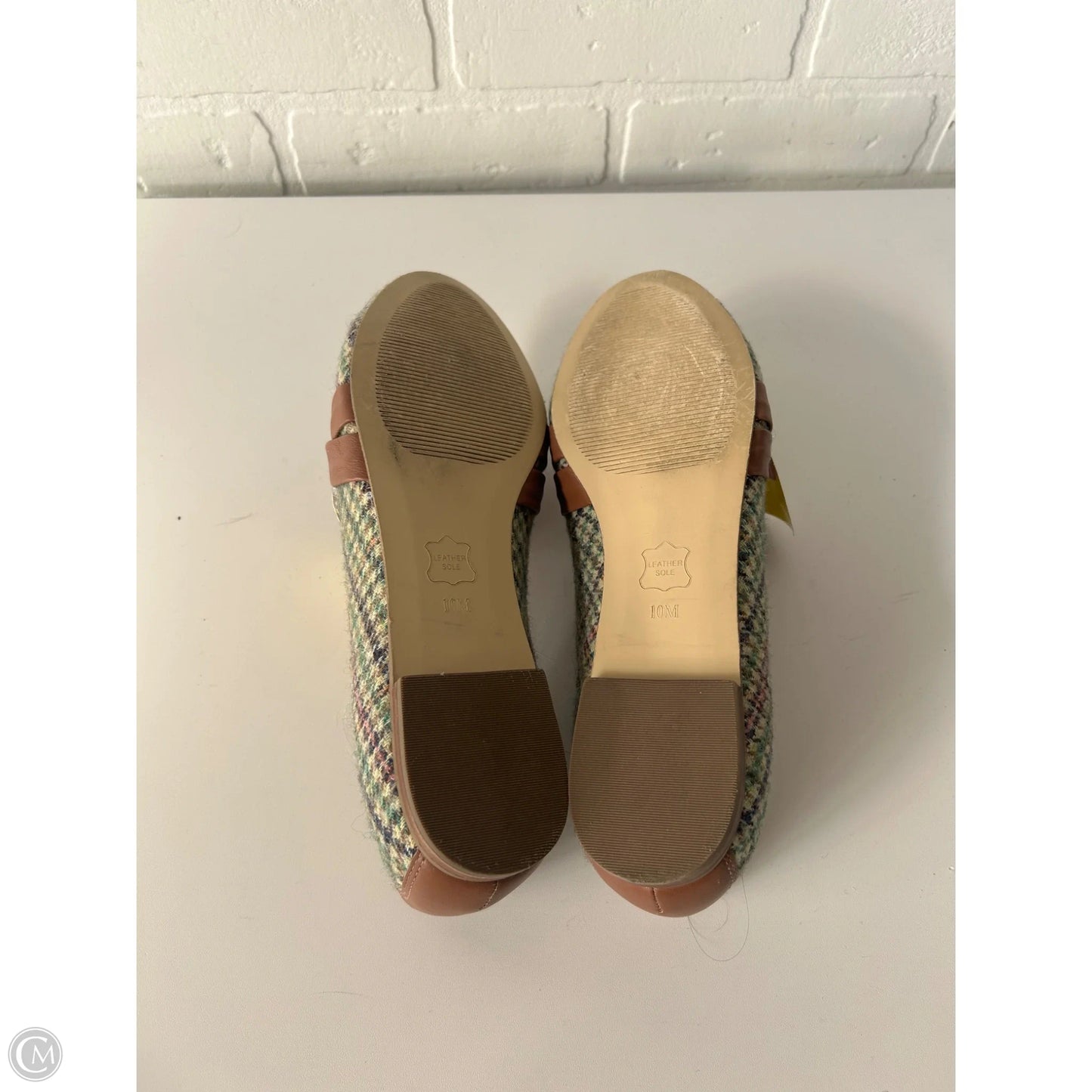 Shoes Flats By Talbots In Brown & Green, Size: 10