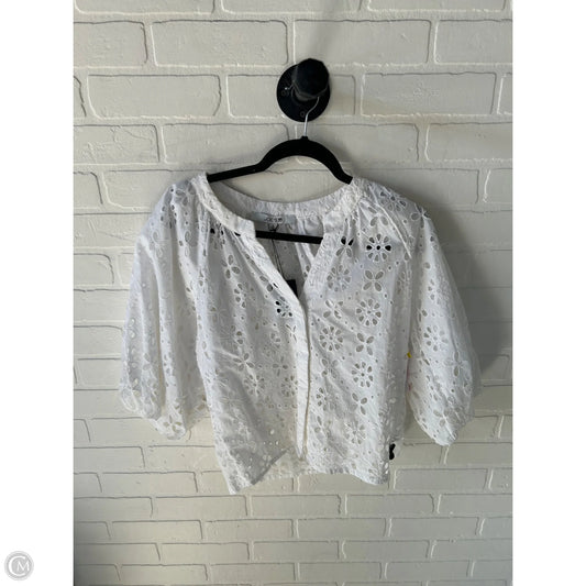 Blouse Short Sleeve By Joes Jeans In White, Size: S