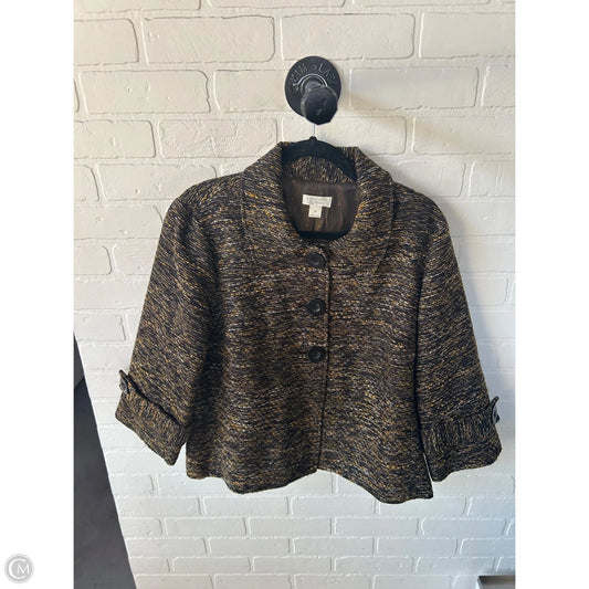 Blazer By Christopher And Banks In Black & Gold, Size: Xl
