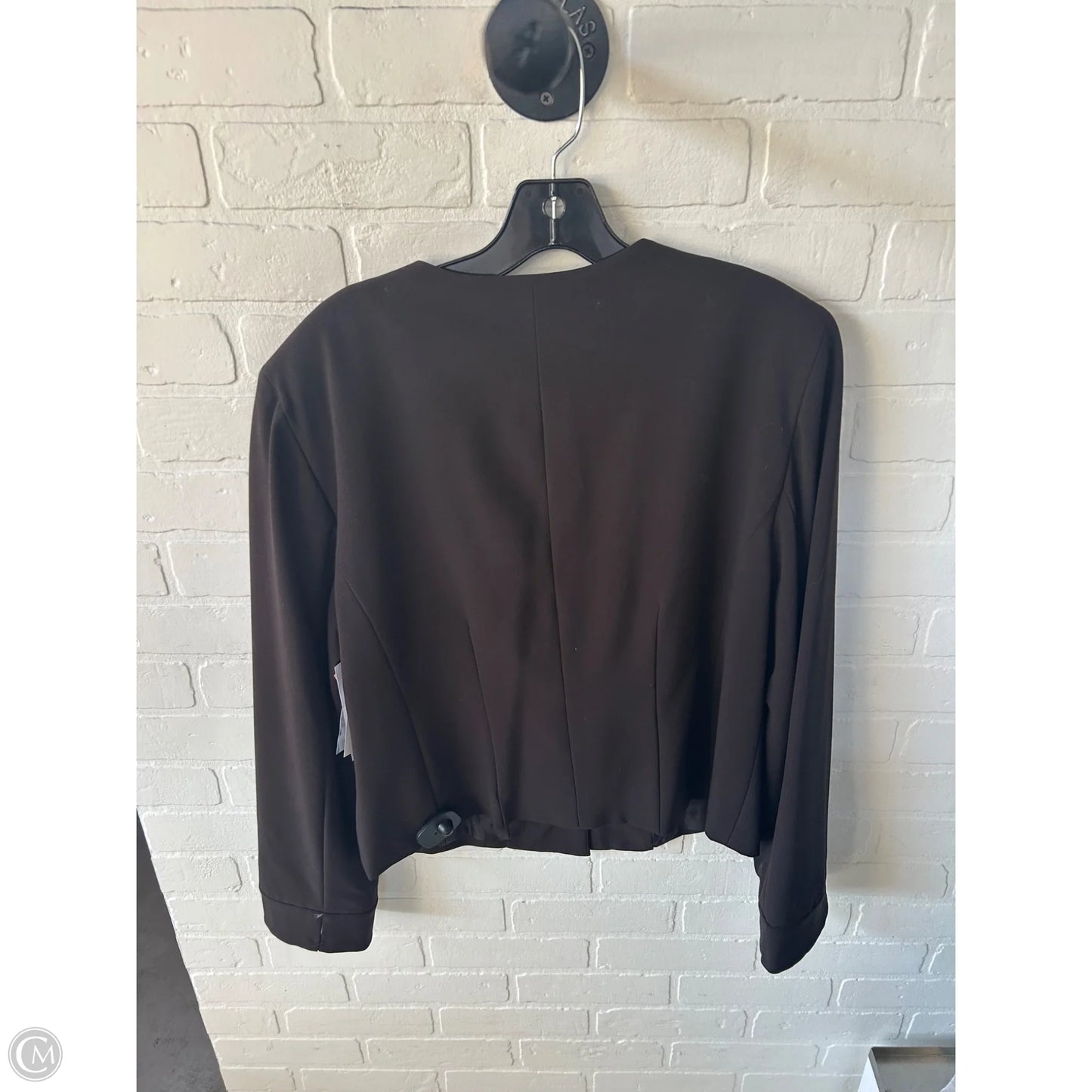 Blazer By Clothes Mentor In Brown, Size: L