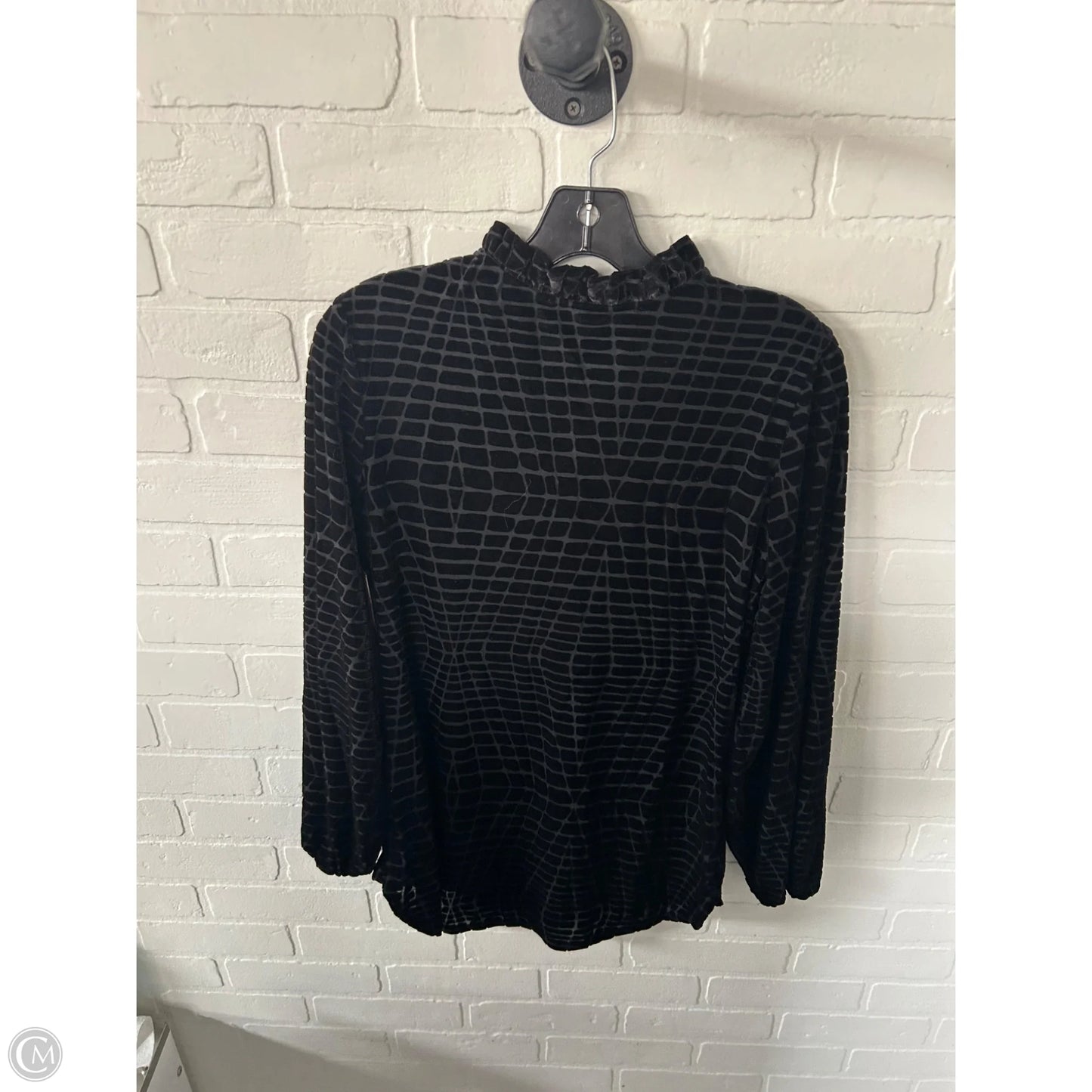Tunic Long Sleeve By White House Black Market In Black, Size: S