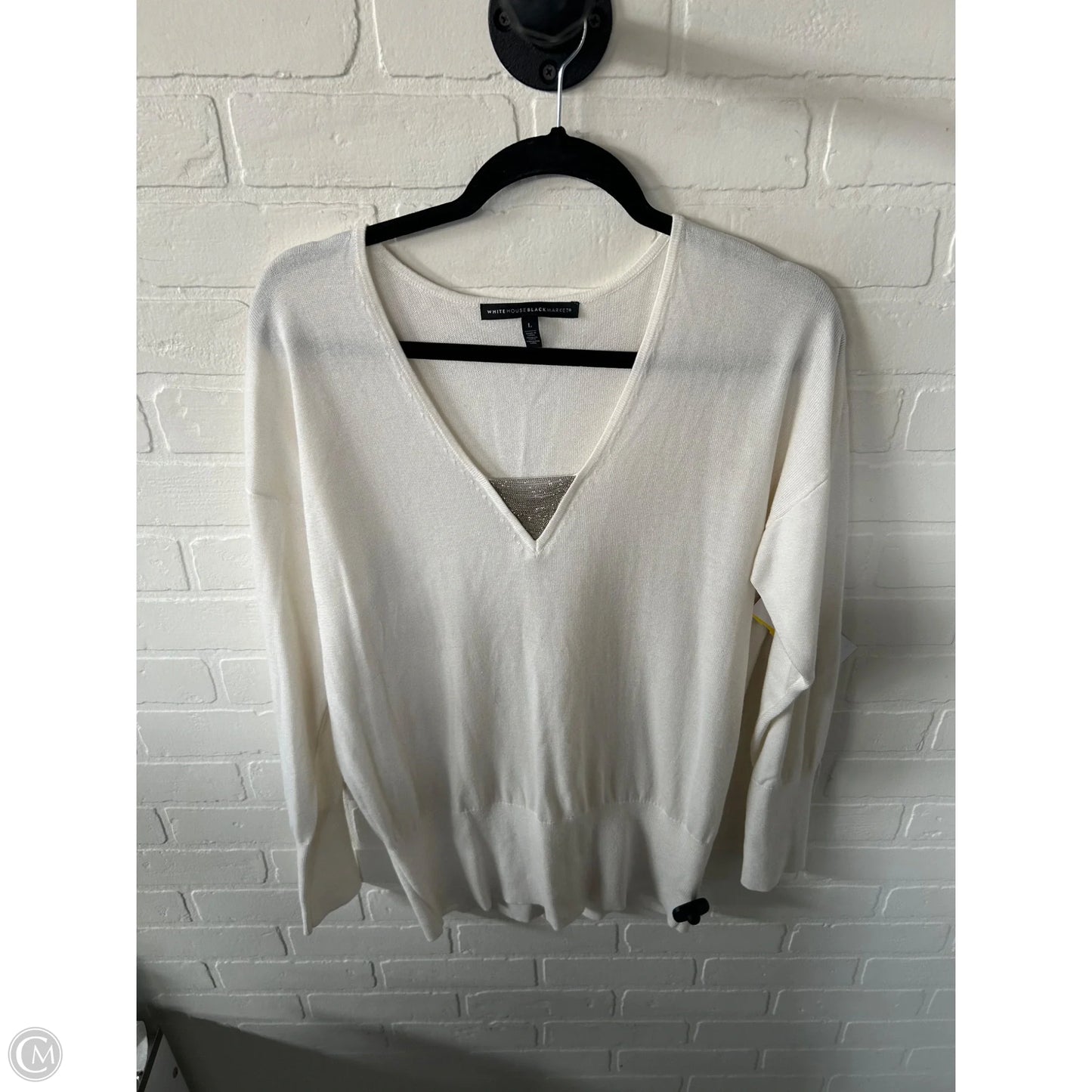 Sweater By White House Black Market In White, Size: L