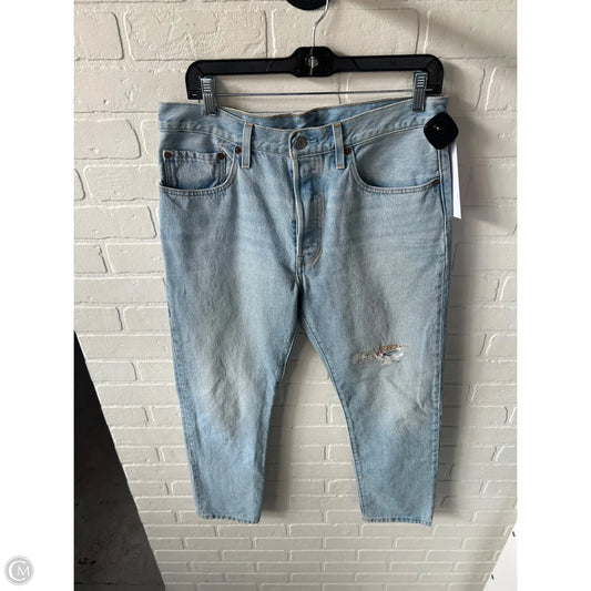 Jeans Straight By Levis In Blue Denim, Size: 10