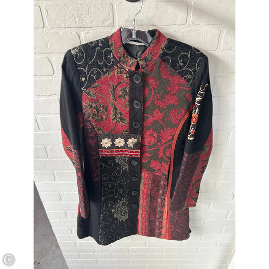 Jacket Other By Cmc In Black & Red, Size: M