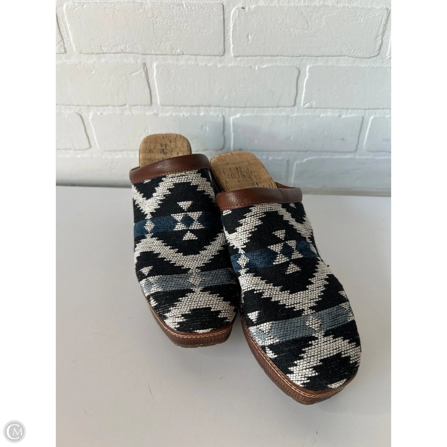 Shoes Heels Block By Korks In Blue & Brown, Size: 10