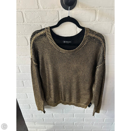 Sweater By Inc In Black & Gold, Size: L