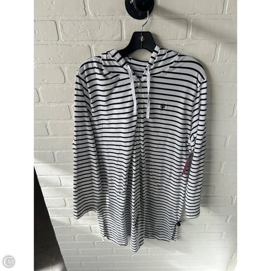 Sweatshirt Hoodie By Coolibar In Black & White, Size: Xl