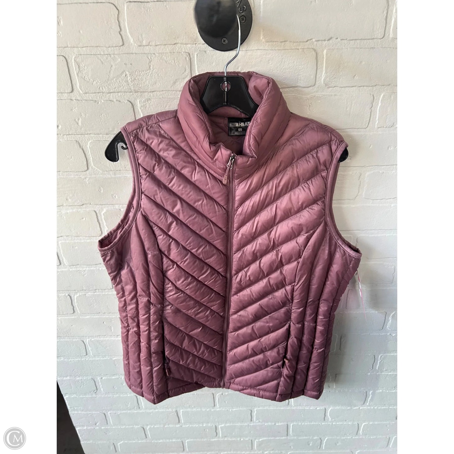 Vest Puffer & Quilted By 32 Degrees In Pink, Size: L