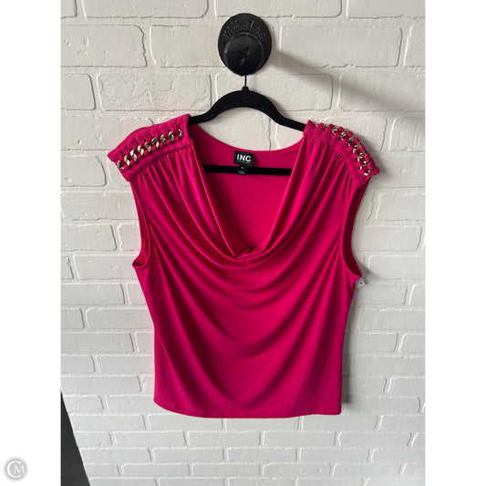 Top Sleeveless By Inc In Pink, Size: Xl