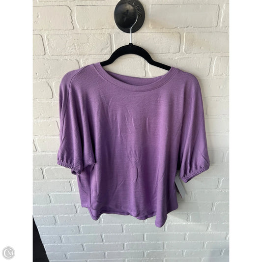 Sweater Short Sleeve By West Bound In Purple, Size: Mp