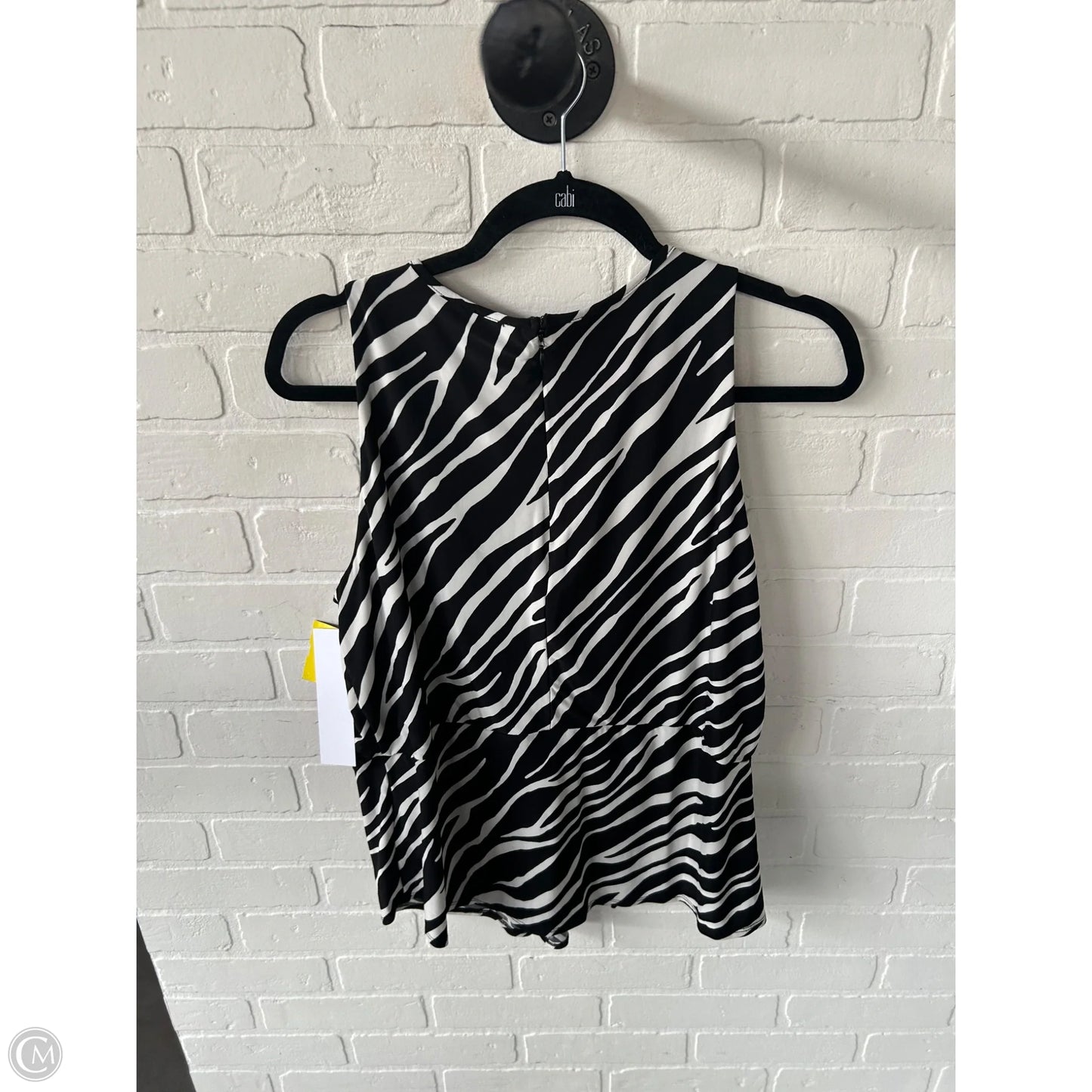 Top Sleeveless By Inc In Black & White, Size: Xl