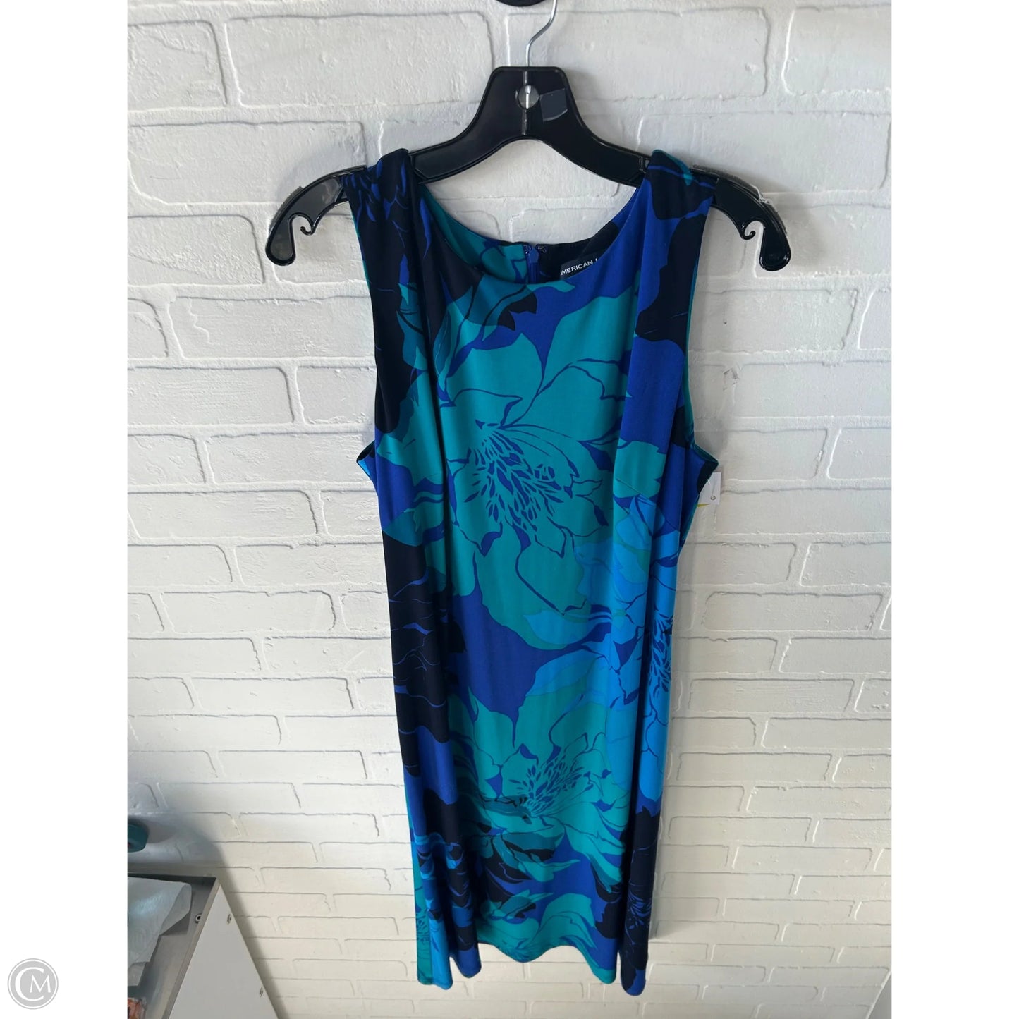 Dress Work By American Living In Blue & Green, Size: Xl