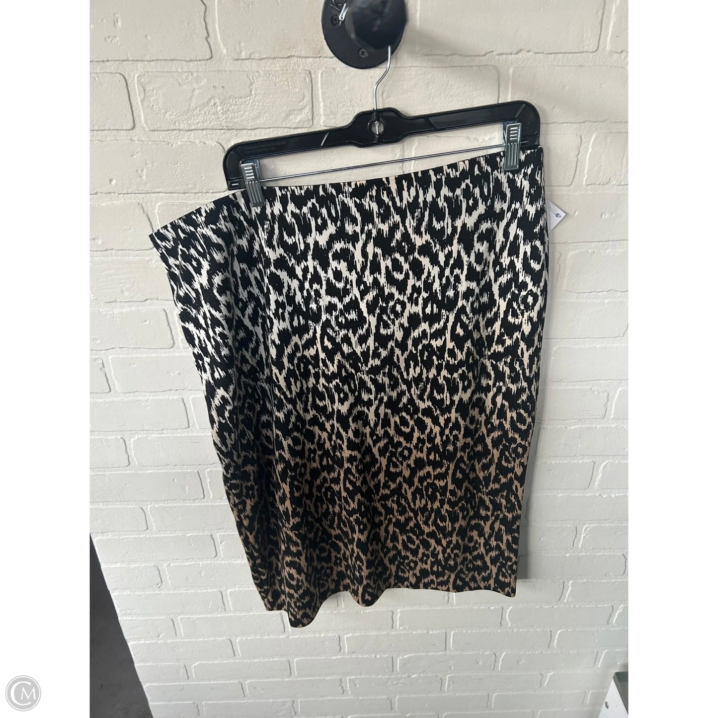 Skirt Midi By Alfani In Black & Brown, Size: 16