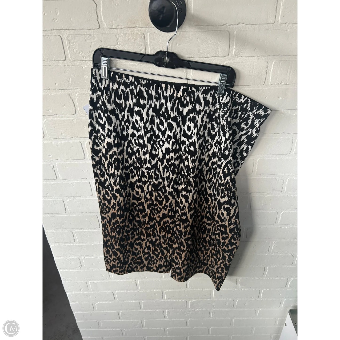 Skirt Midi By Alfani In Black & Brown, Size: 16