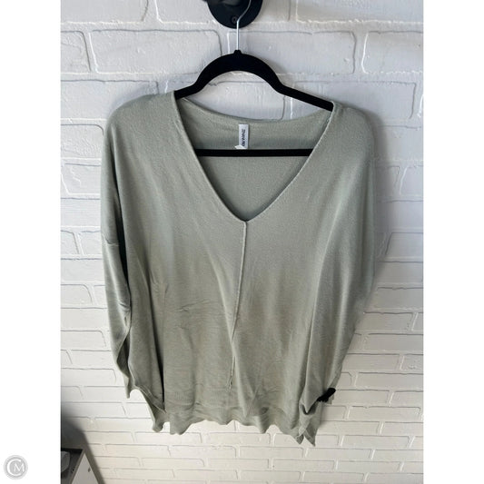 Sweater By Zenana In Green, Size: 1x