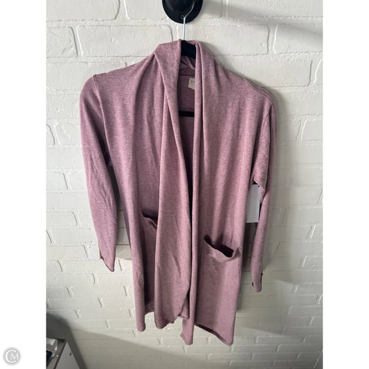 Sweater Cardigan By Dreamers In Purple, Size: S