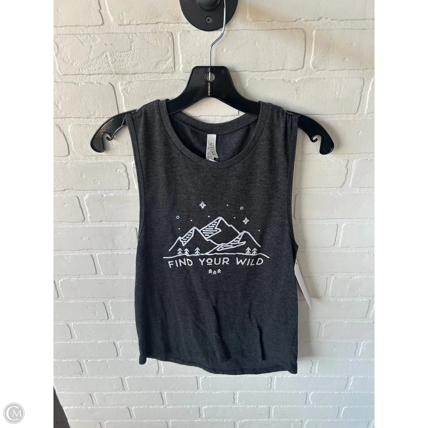 Tank Top By Bella + Canvas In Grey & White, Size: S