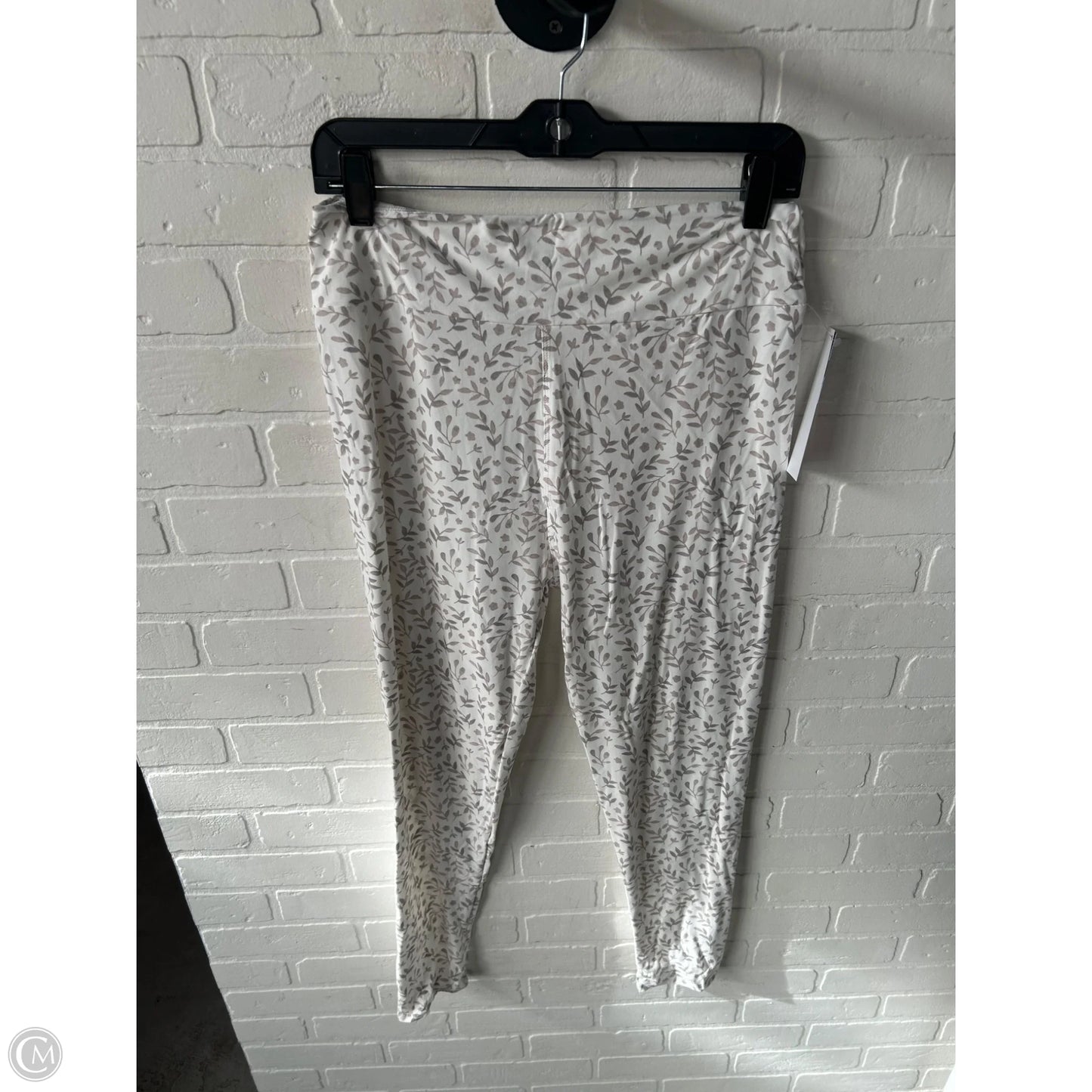 Pants Leggings By Cme In Brown & White, Size: 12