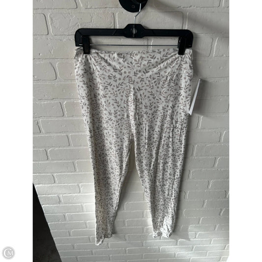 Pants Leggings By Cme In Brown & White, Size: 12