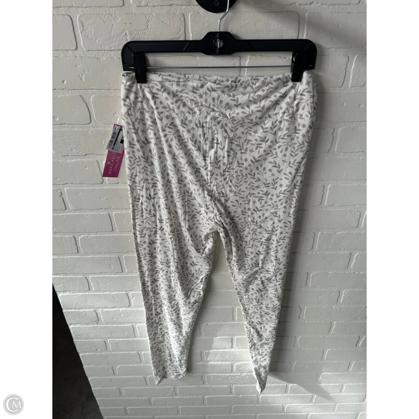 Pants Leggings By Cme In Brown & White, Size: 12