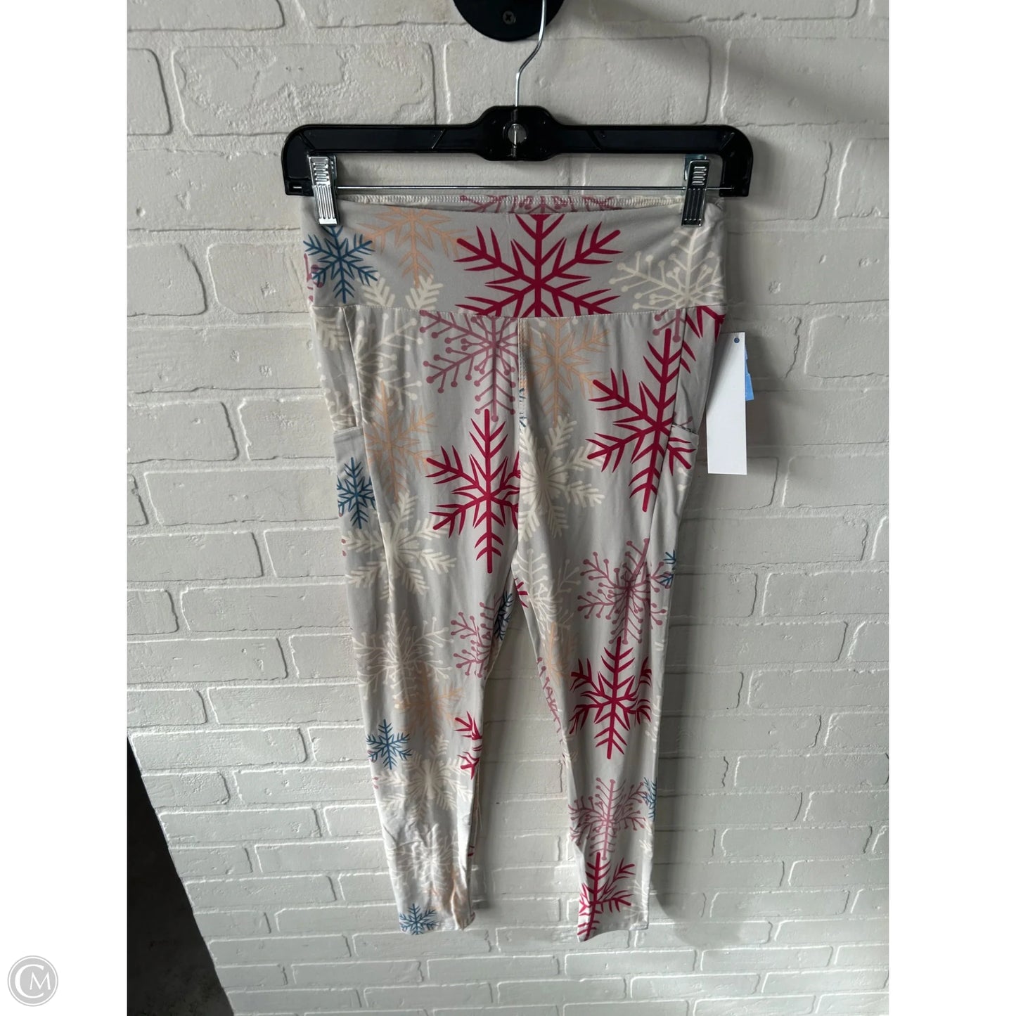 Pants Leggings By Cme In Grey & Red, Size: 6