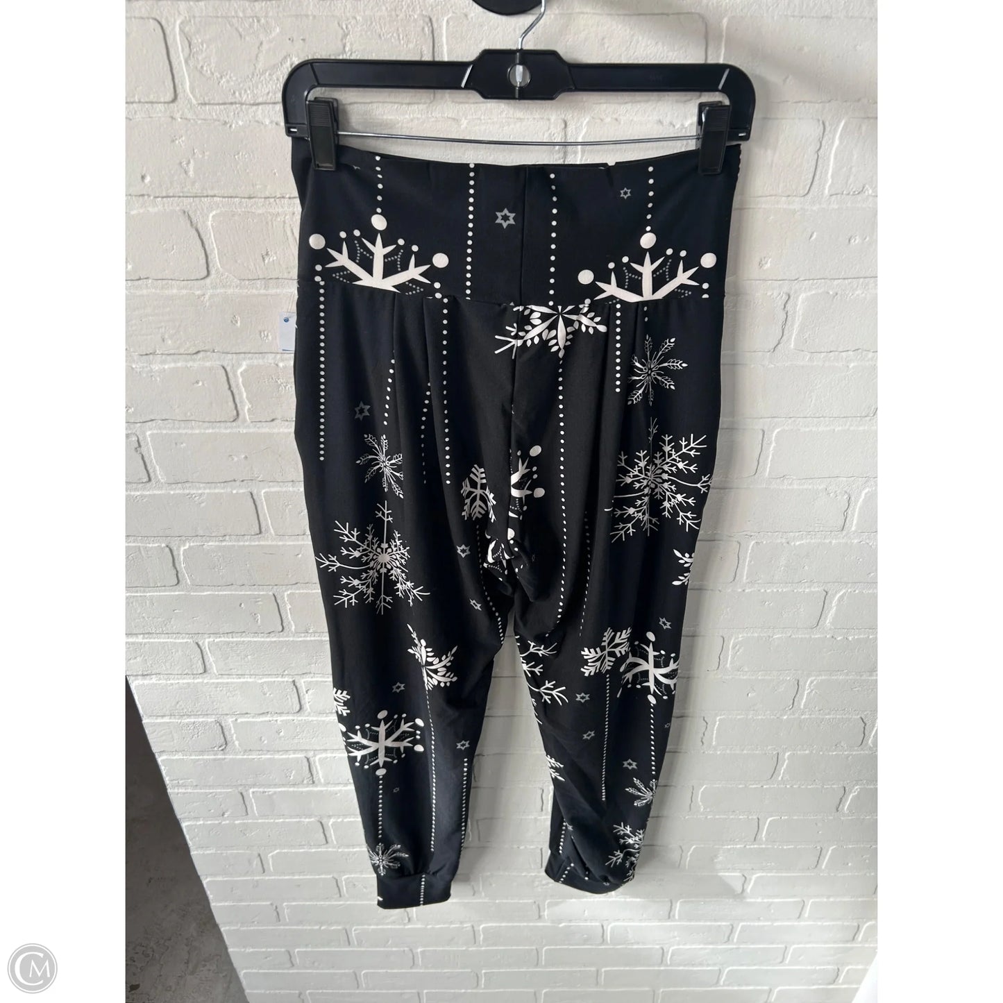 Pants Joggers By Cme In Black & White, Size: 12