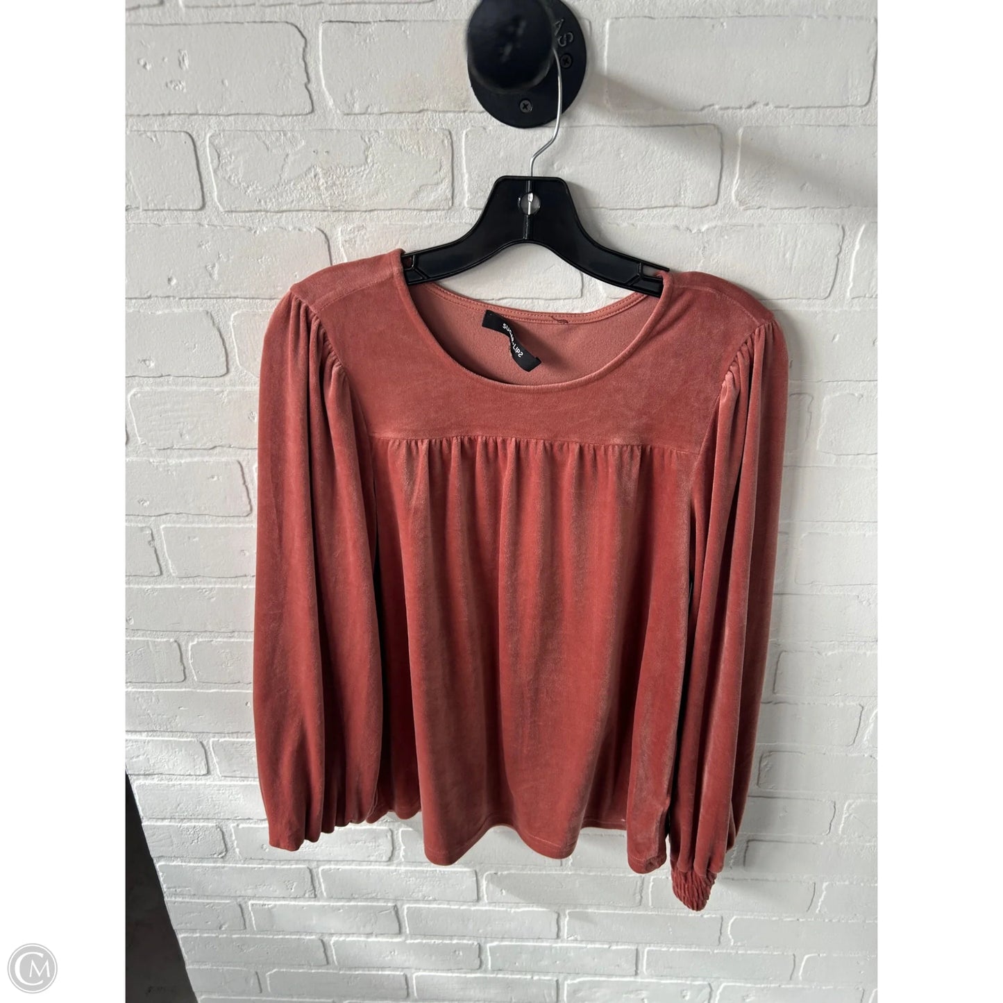 Top Long Sleeve By Sugar Lips In Orange, Size: Xs