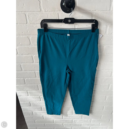 Capris By Zenana In Blue, Size: 18