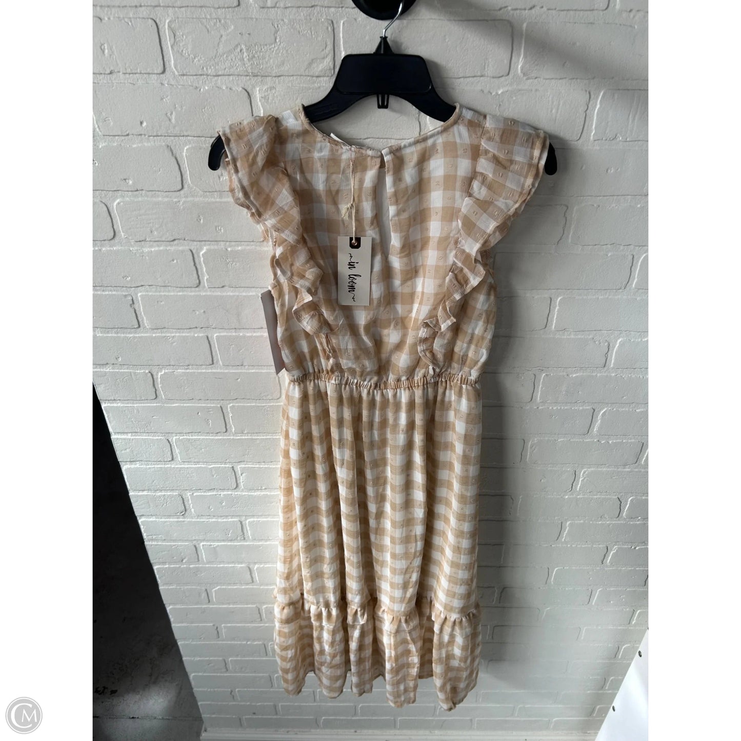 Dress Work By In Loom In Tan & White, Size: S