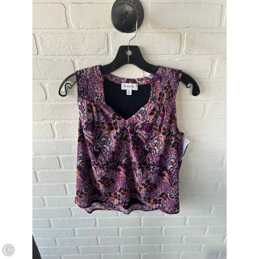 Top Sleeveless By Evereve In Blue & Purple, Size: Xs