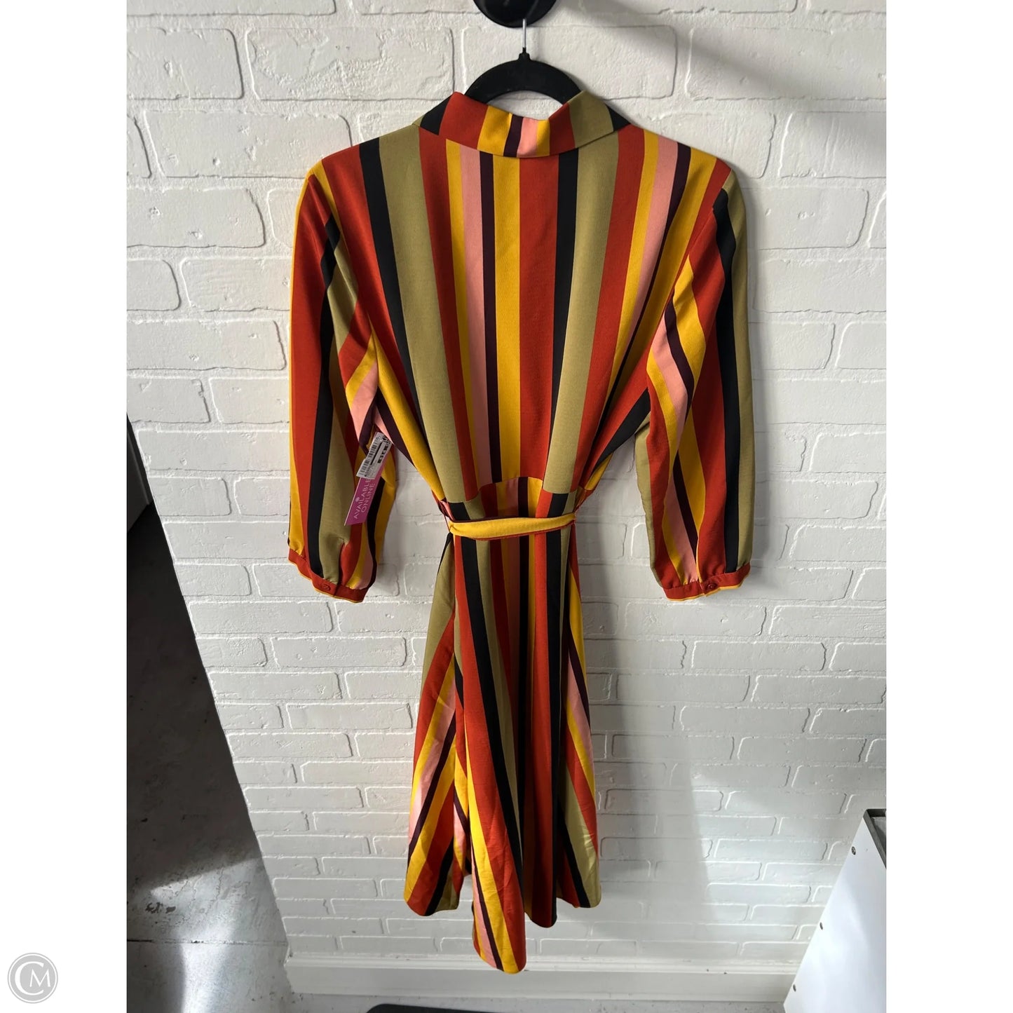 Dress Work By Madison In Green & Orange, Size: L