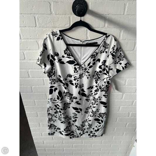 Dress Work By White House Black Market In Black & White, Size: L
