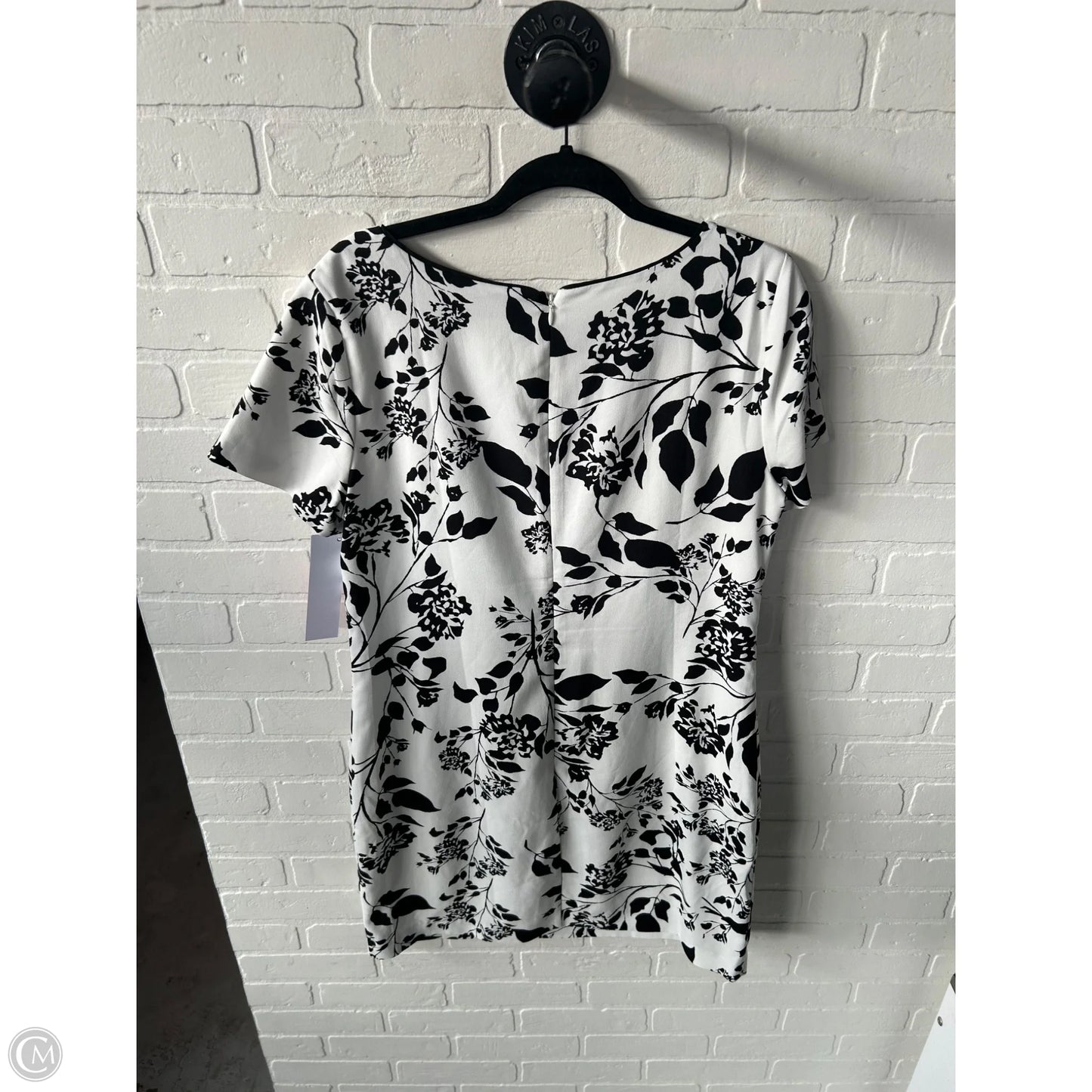 Dress Work By White House Black Market In Black & White, Size: L