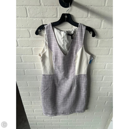 Dress Work By White House Black Market In Purple & White, Size: L