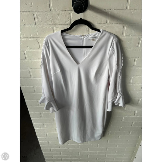 Dress Work By Calvin Klein In White, Size: L