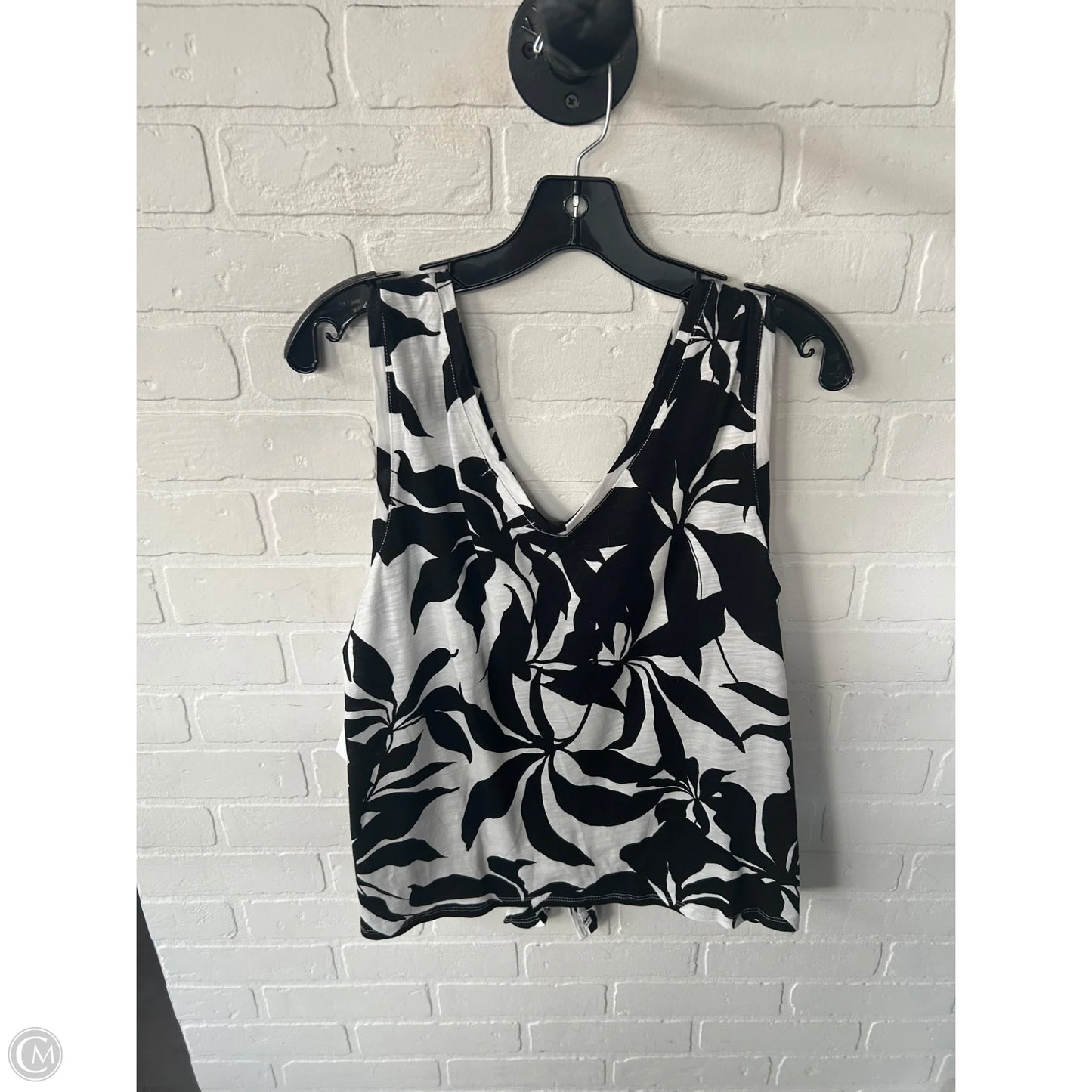 Top Sleeveless By Sanctuary In Black & White, Size: Xl