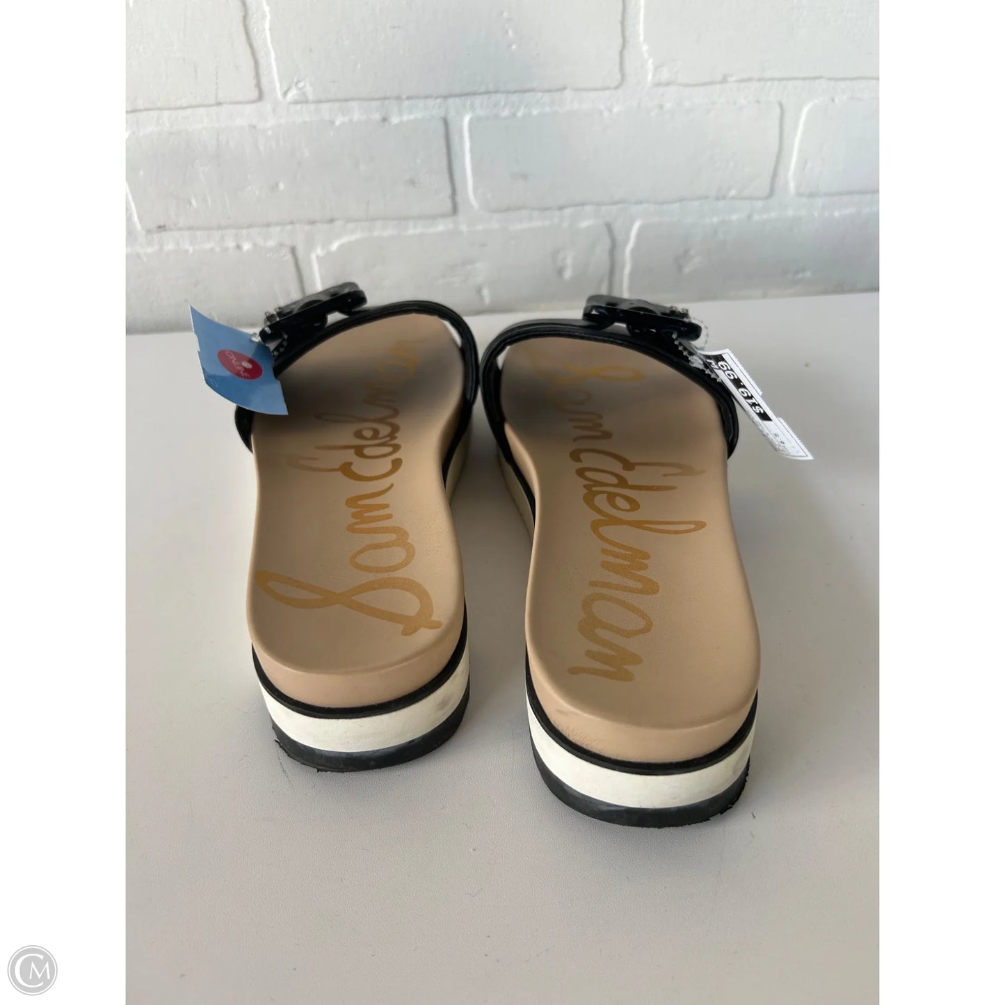 Sandals Flats By Sam Edelman In Black & Tan, Size: 8.5