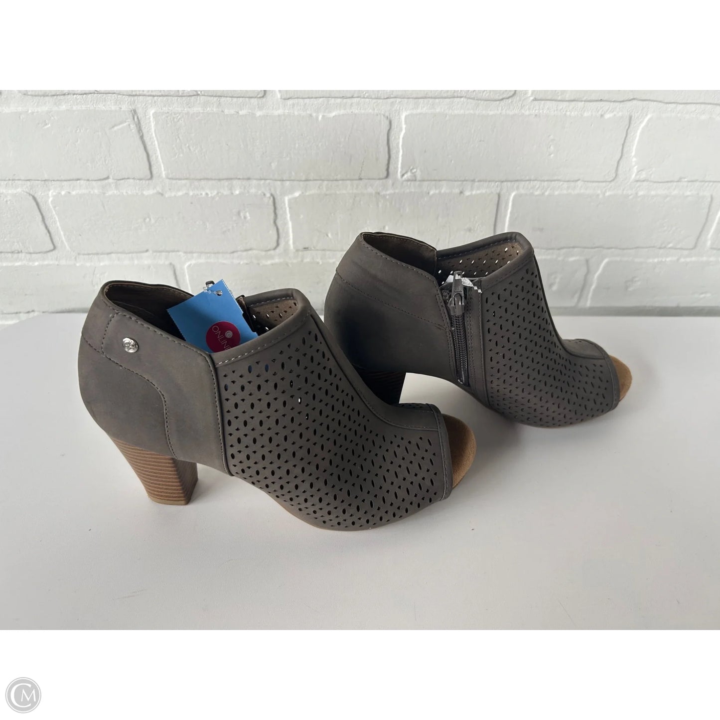 Sandals Heels Block By Gianni Bini In Brown, Size: 7.5