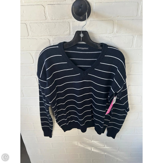Sweater By Brandy Melville In Blue & White, Size: Osfm