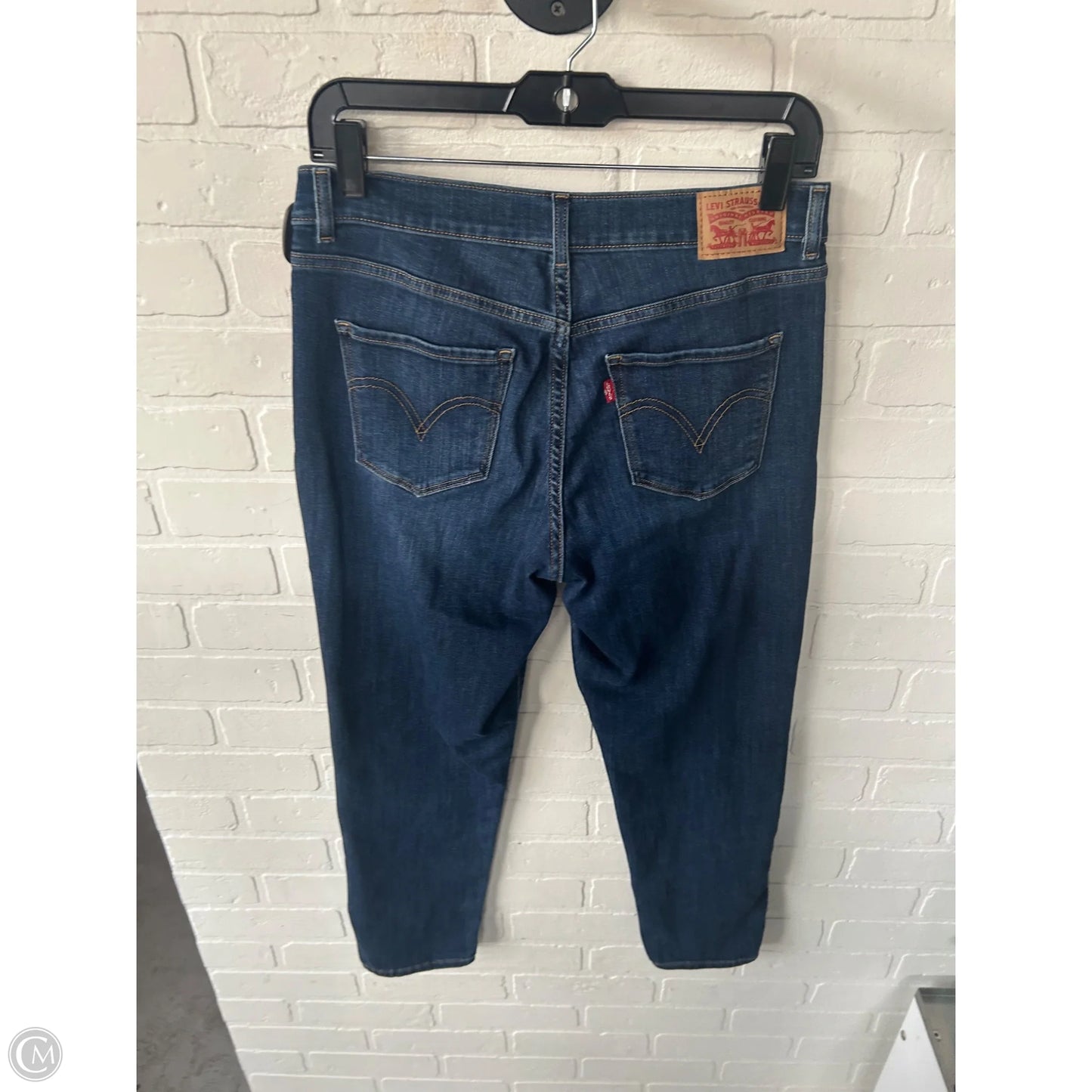 Jeans Straight By Levis In Blue Denim, Size: 4