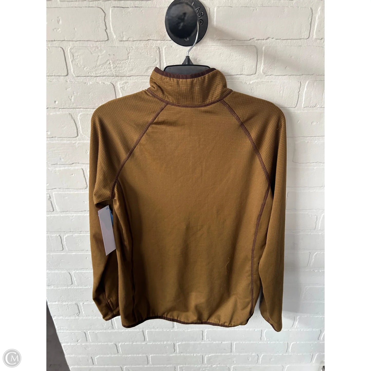 Athletic Jacket By Eddie Bauer In Brown, Size: M